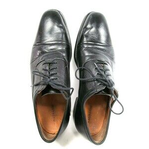 Magnanni Fredrico Mens Black Leather Captoe Oxfords Size US 10.5 D Made In Spain